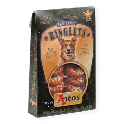 Antos Christmas Ringlets Julkakor för Hunden 100g